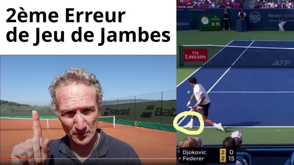 sur ma chaîne Youtube… Tennis Jeu de Jambes 2è erreur à éviter (pose des pieds)